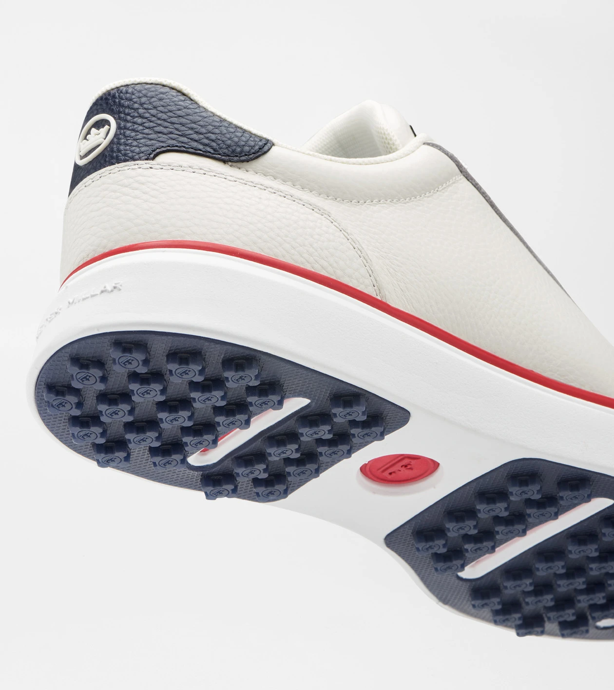 Drift Leather Hybrid Course Shoe in WHITE / RED - Alternate Image 6