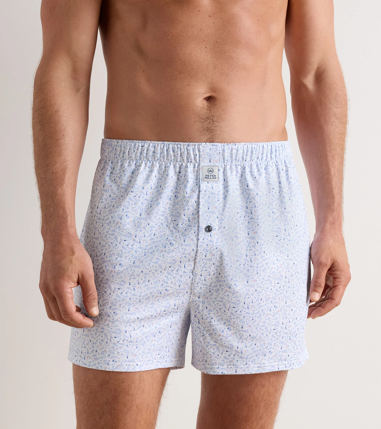 Nice Shot Performance Boxer Short in White - Alternate Image 1