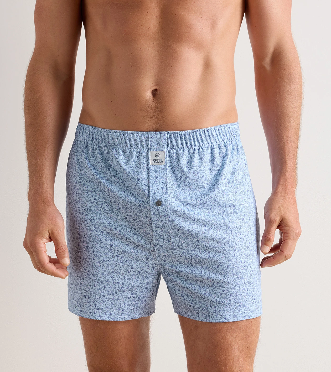 Parker Performance Boxer Short in Stream Blue - Alternate Image 1