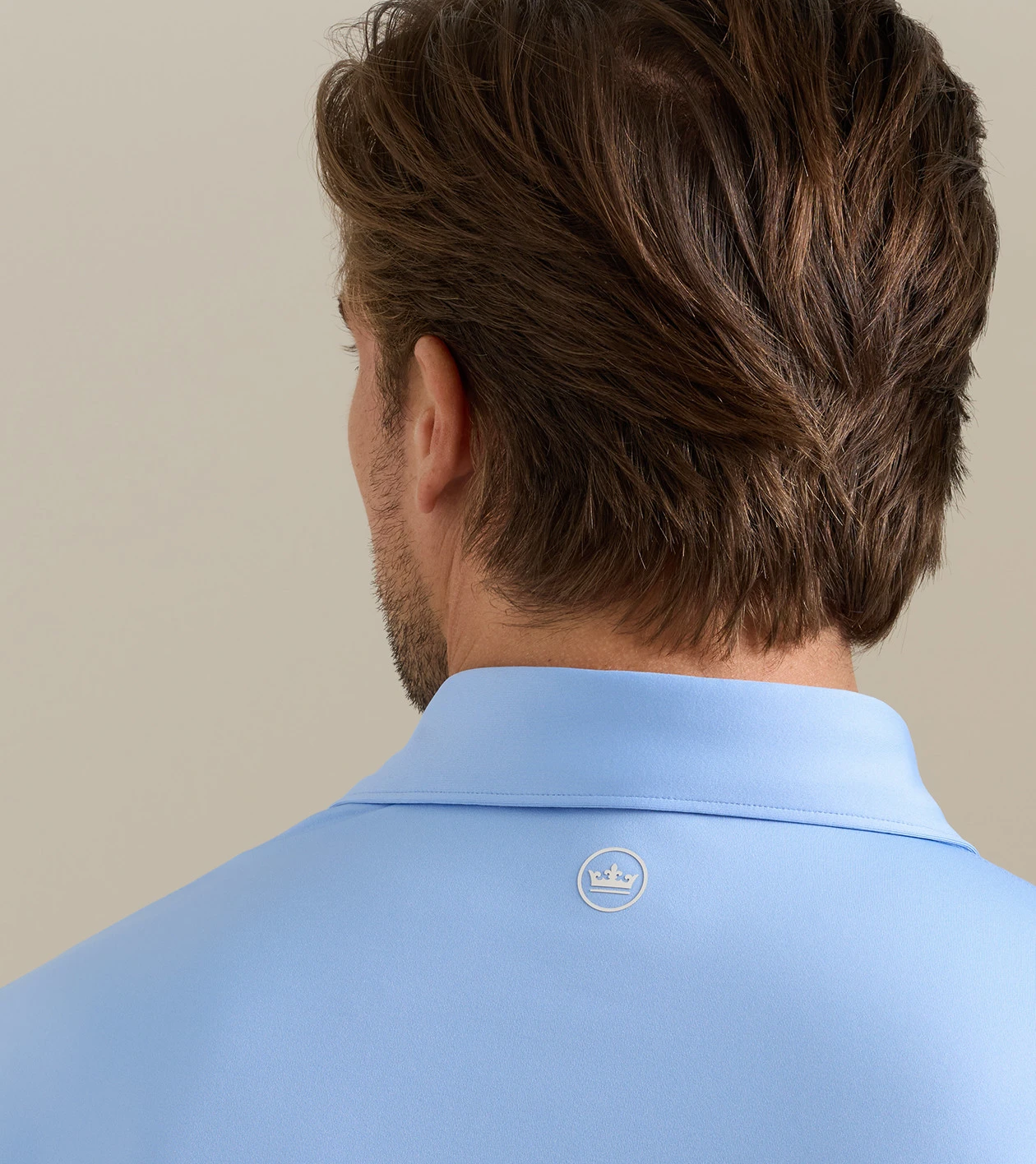 Solid Performance Jersey Polo in BLUEBIRD - Alternate Image 3