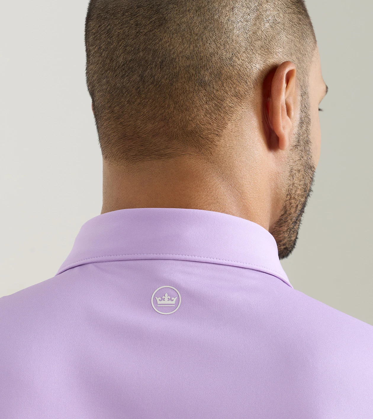 Solid Performance Jersey Polo in PURPLE IRIS - Alternate Image 3
