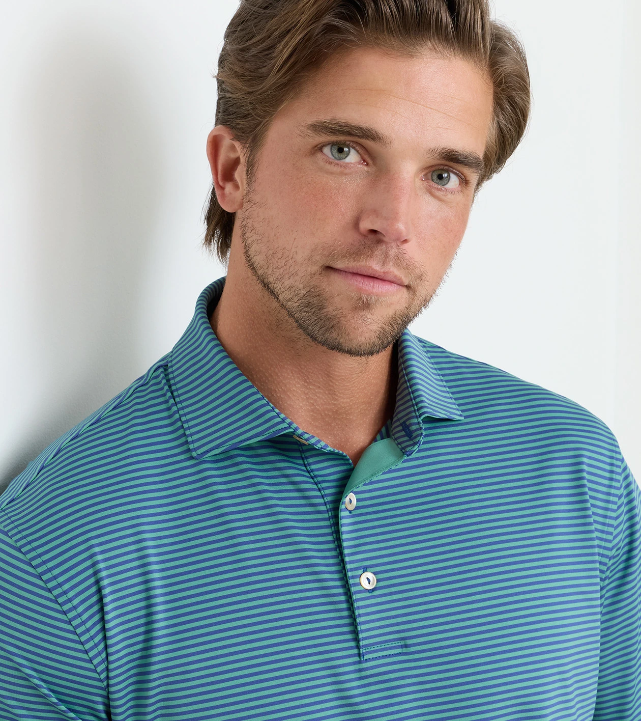 Hales Performance Jersey Polo in Sport Navy - Alternate Image 4