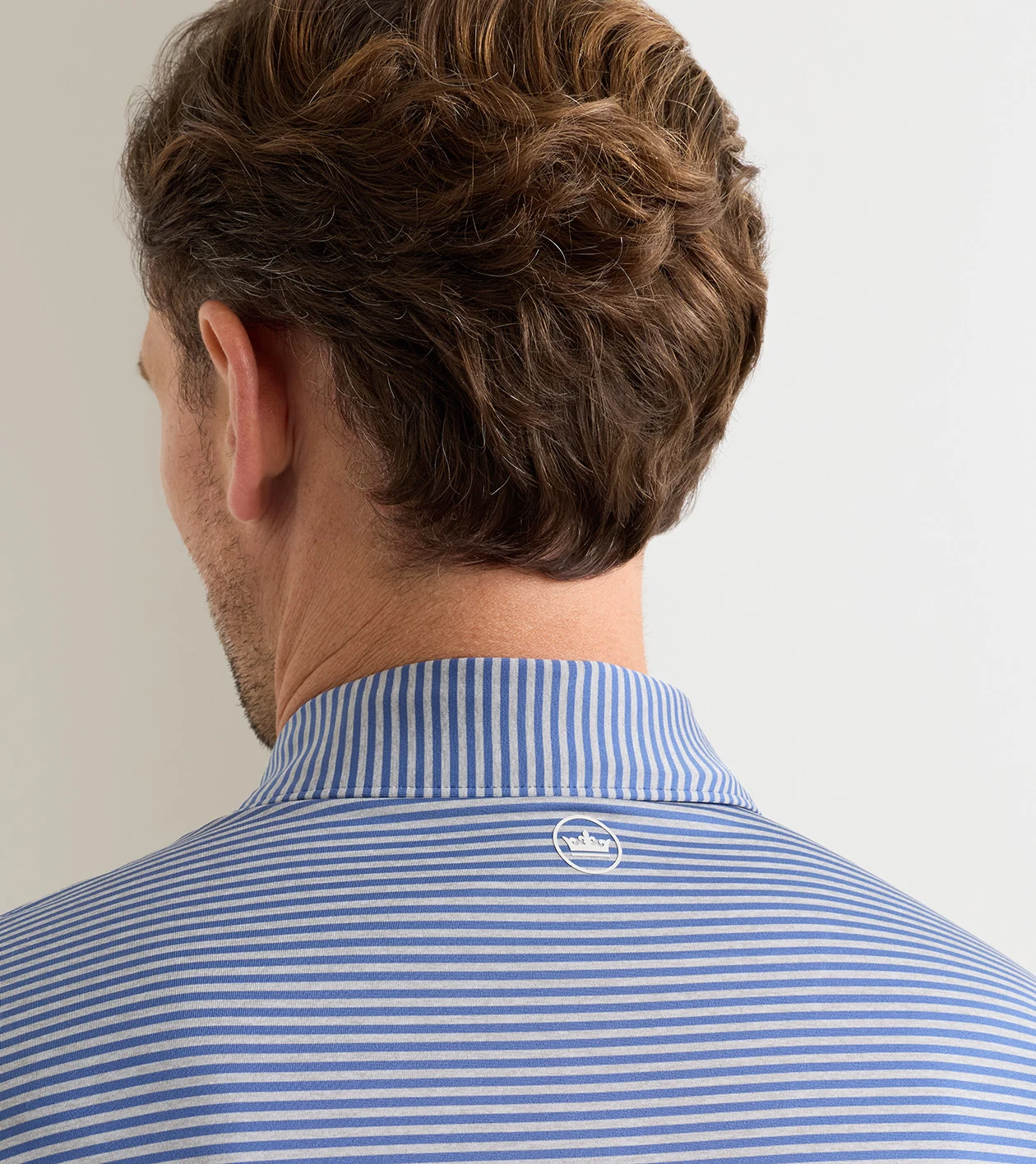 Hales Performance Jersey Polo in Windsor Blue - Alternate Image 3
