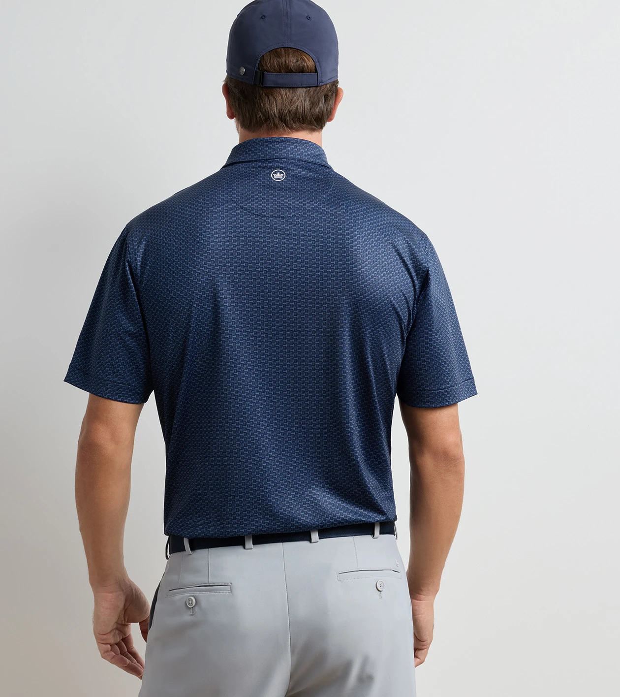 Bunker Bar Performance Jersey Polo in Navy - Alternate Image 2