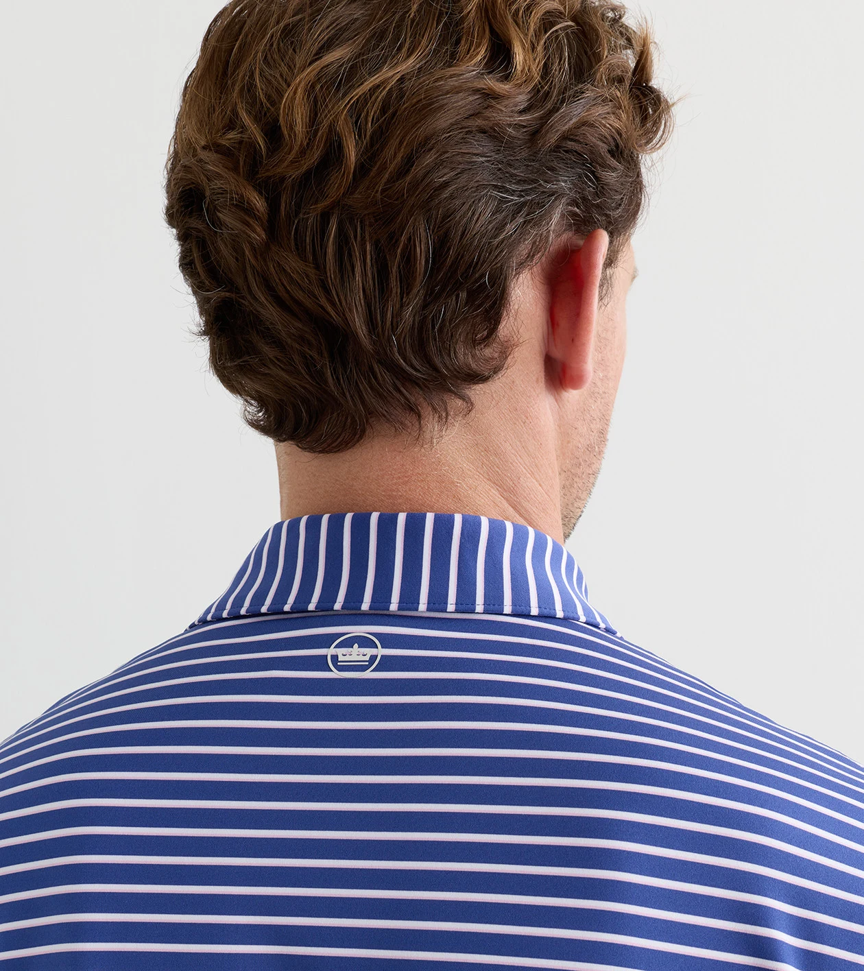Dunnes Performance Jersey Polo in Sport Navy - Alternate Image 3