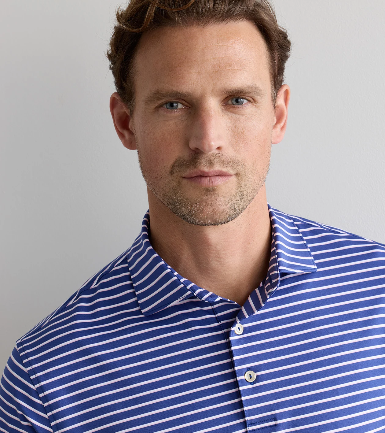 Dunnes Performance Jersey Polo in Sport Navy - Alternate Image 4