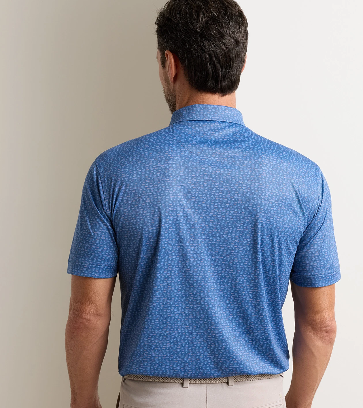 Featherweight Flights Performance Polo in Windsor Blue - Alternate Image 2