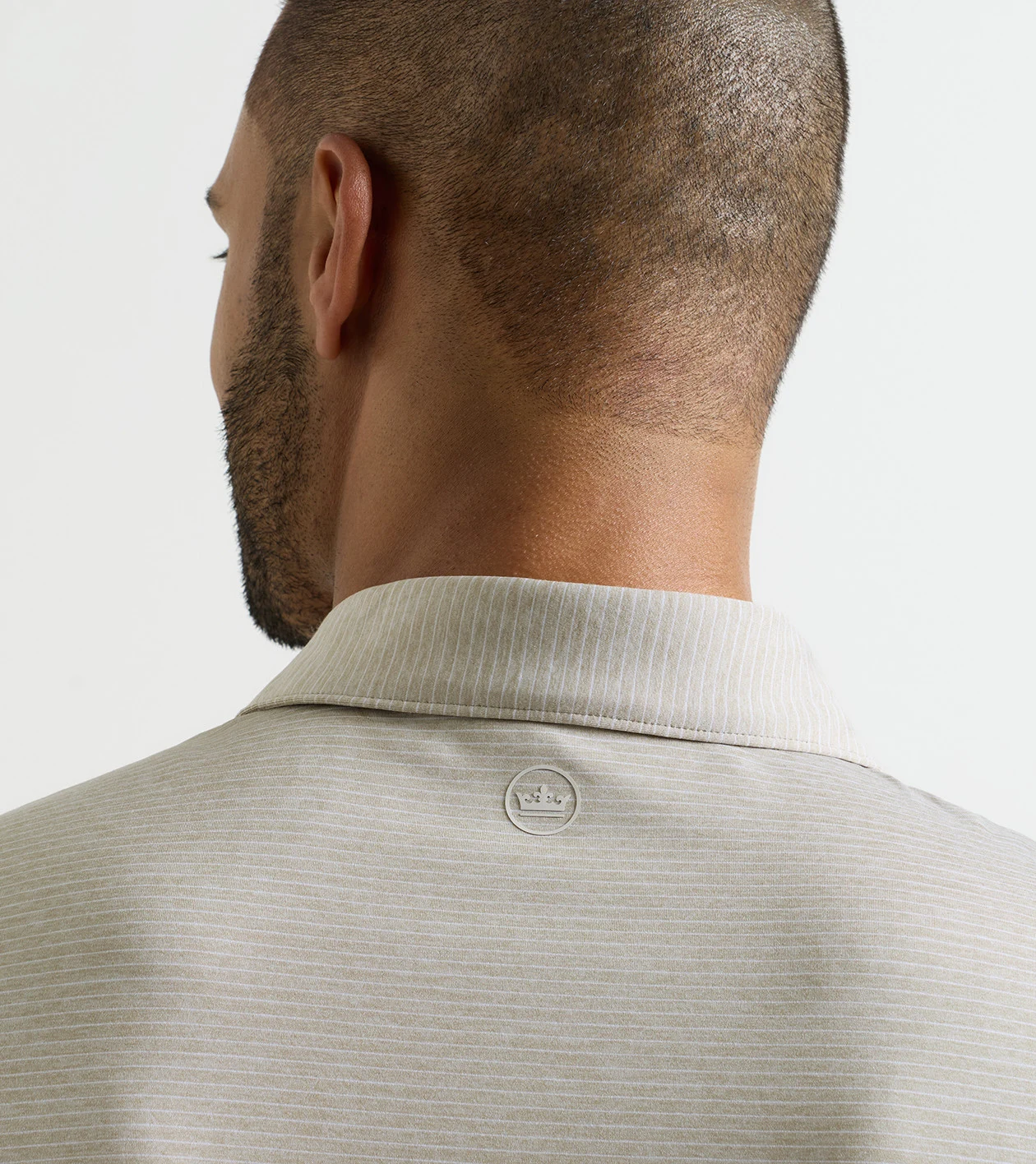 Highlands Performance Jersey Polo in BISCUIT - Alternate Image 3