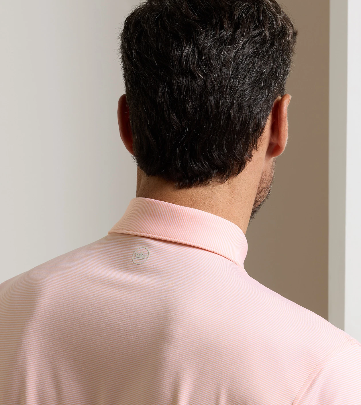 Jubilee Performance Jersey Polo in SUMMER APRICOT - Alternate Image 3