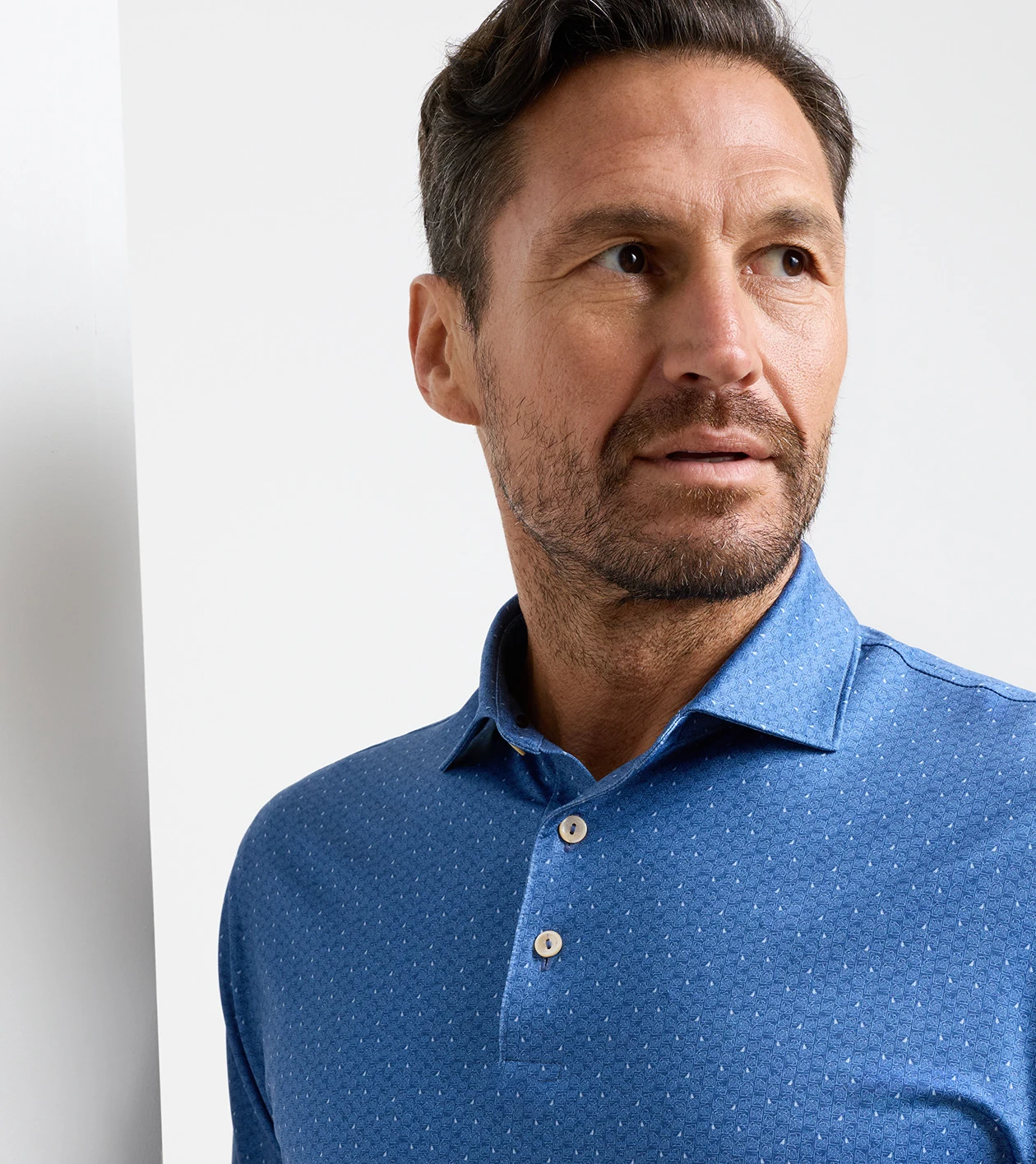 Negroni Performance Jersey Polo in Windsor Blue - Alternate Image 4