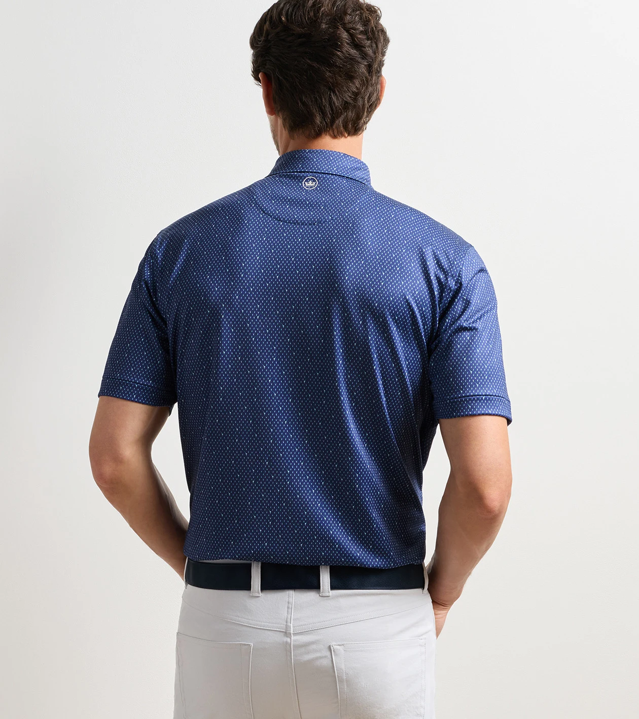 In The Rough Performance Jersey Polo in Sport Navy - Alternate Image 2