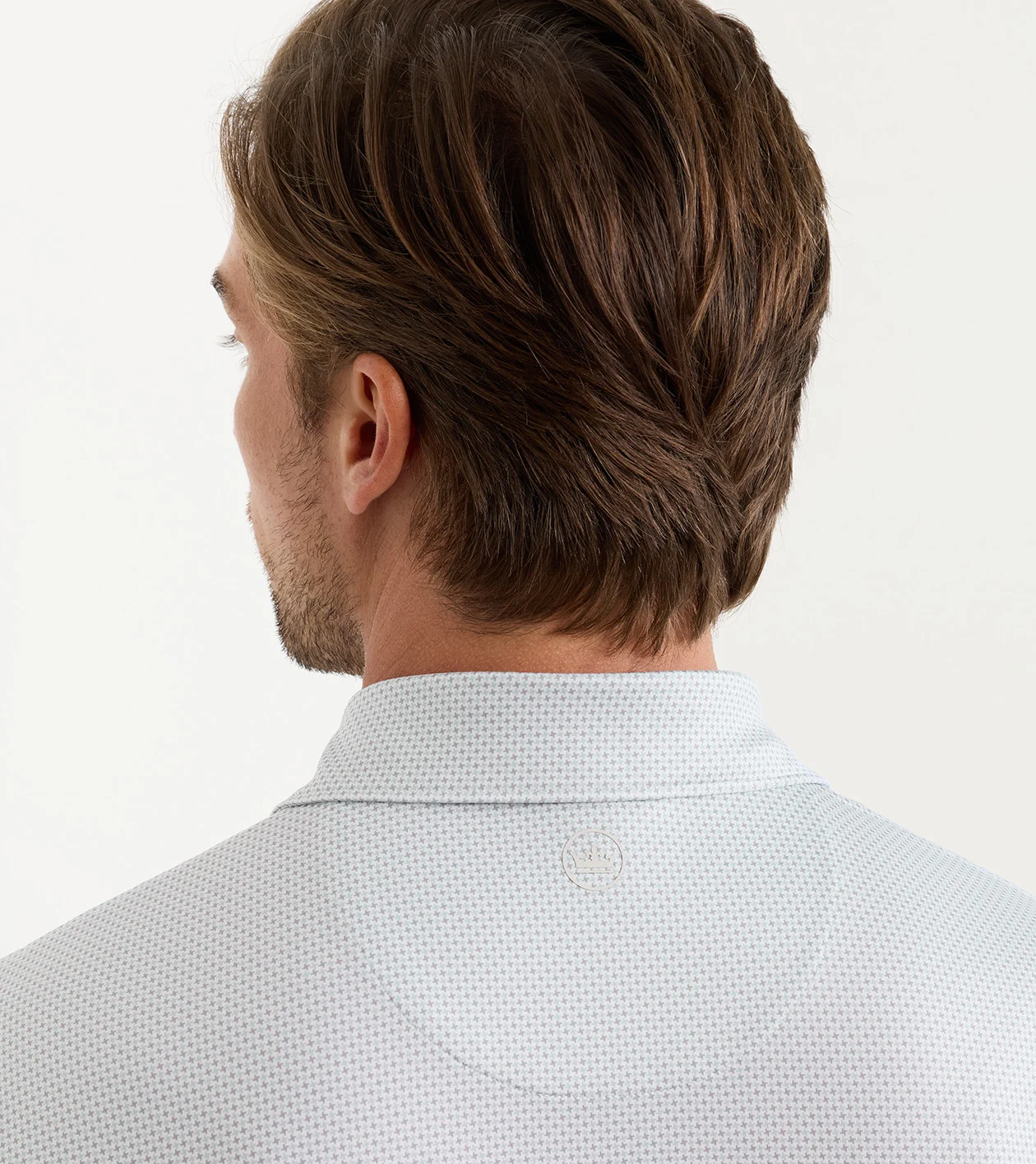 Phoenix Performance Jersey Polo in White/Gale Grey - Alternate Image 3