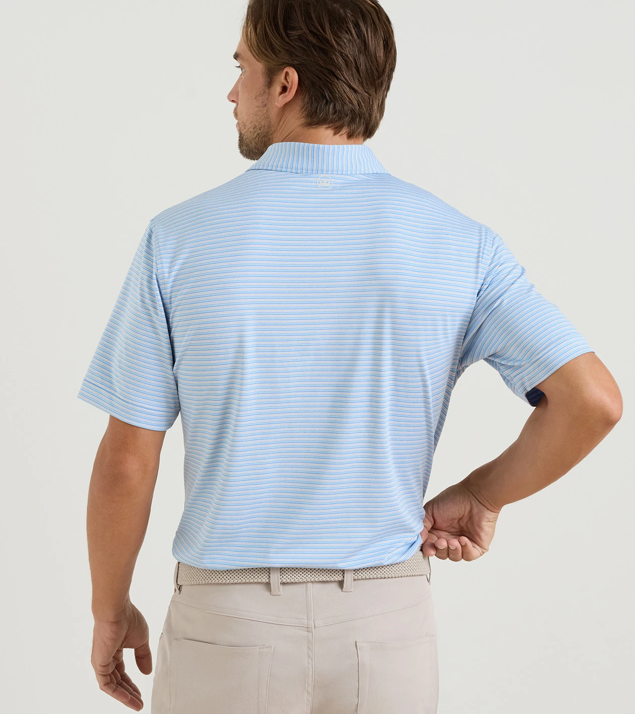 Owens Performance Jersey Polo in Cottage Blue - Alternate Image 2