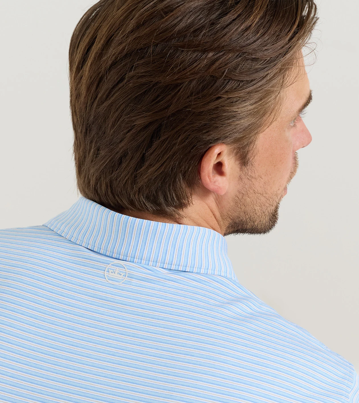 Owens Performance Jersey Polo in Cottage Blue - Alternate Image 3