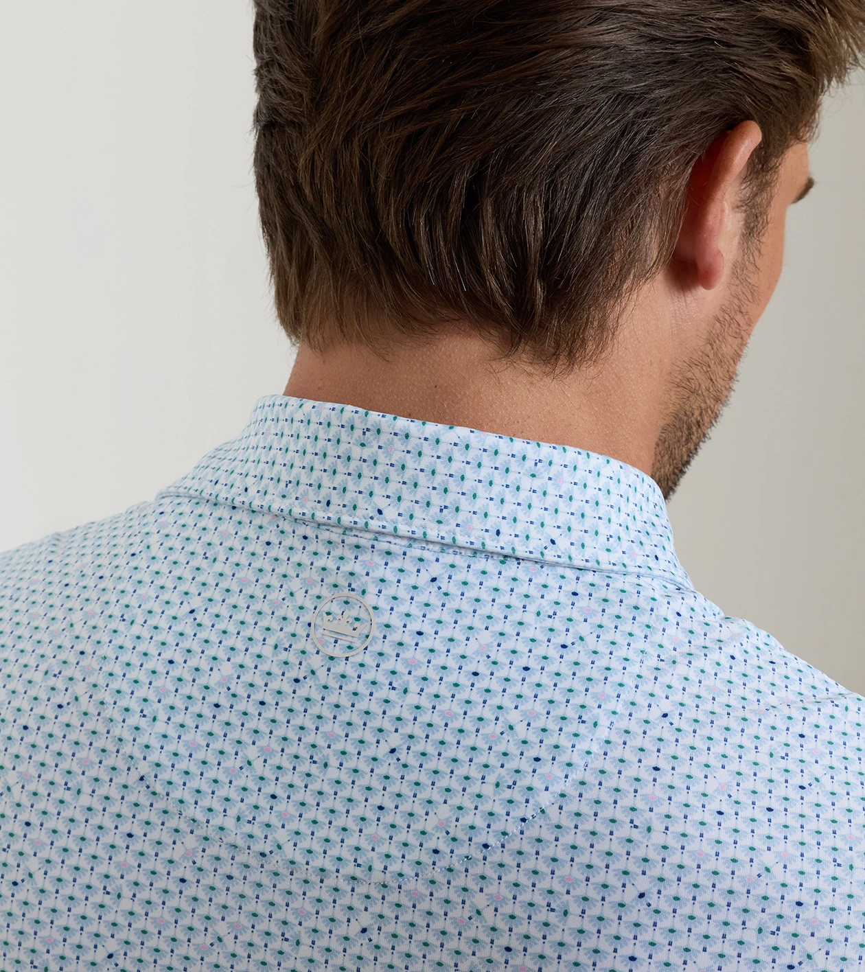 Flock Performance Jersey Polo in White - Alternate Image 3
