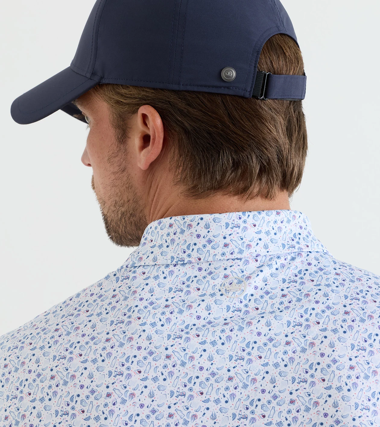 Oyster Roast Performance Jersey Polo in White - Alternate Image 3