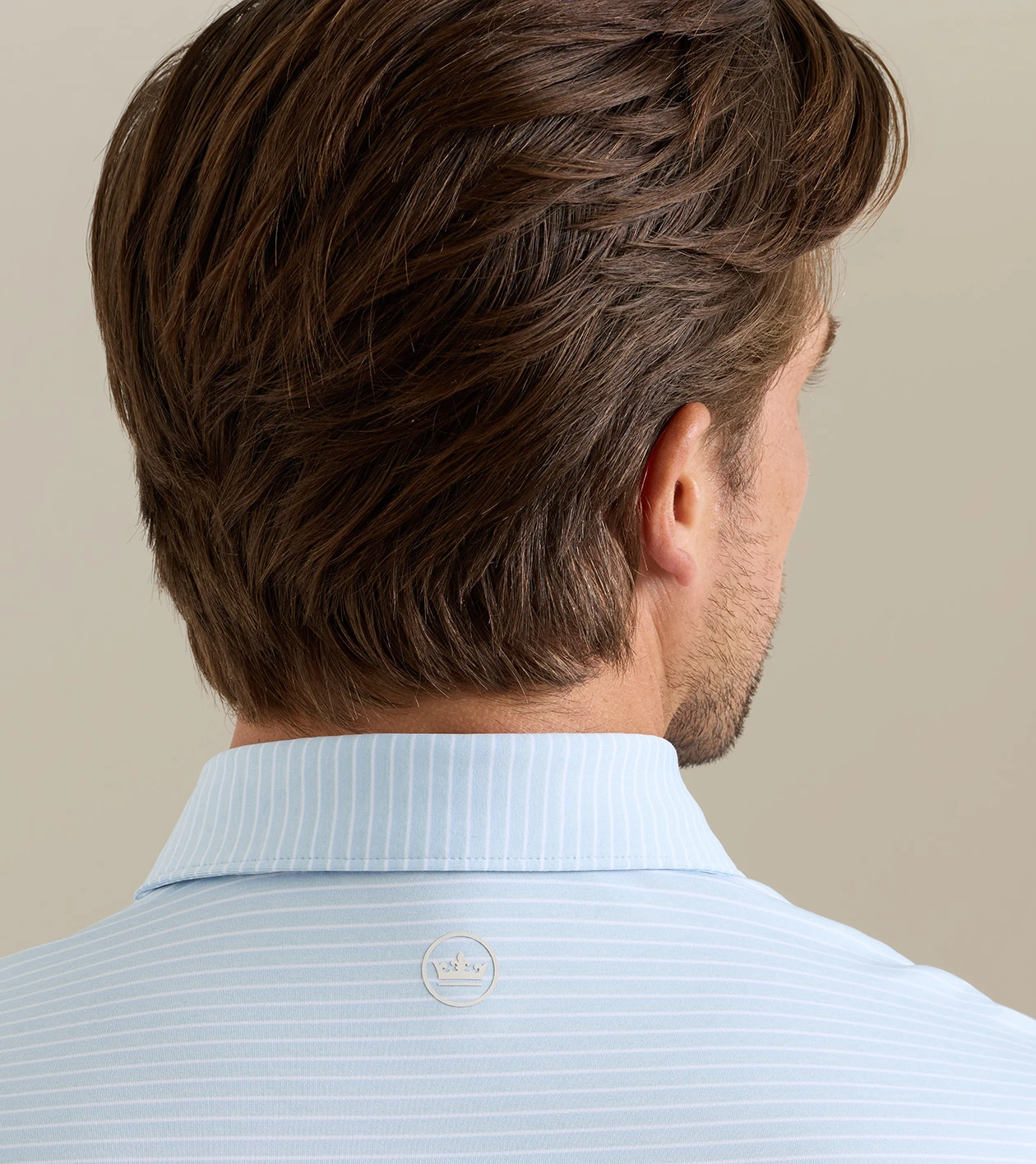 Merion Performance Jersey Polo in Stream Blue - Alternate Image 3