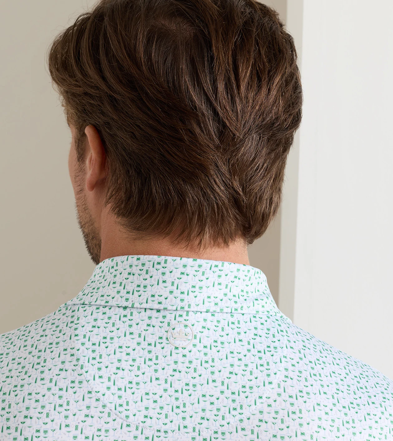 Cheers Performance Jersey Polo in White - Alternate Image 3