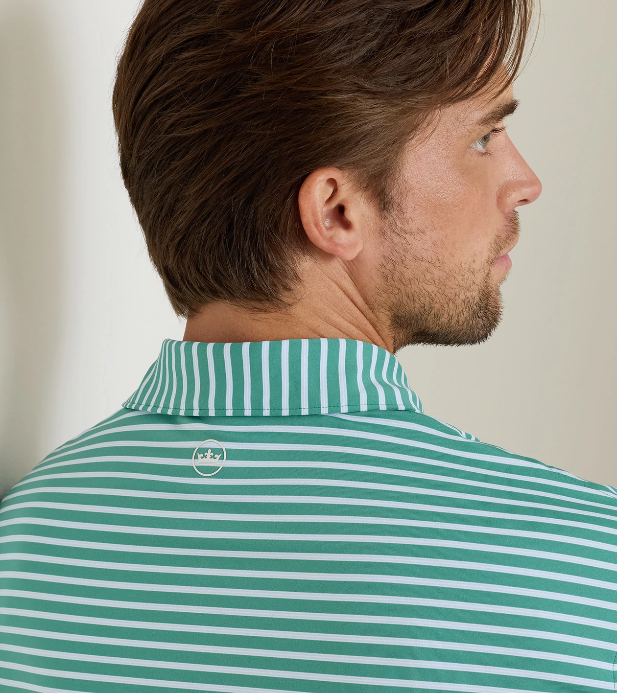 Ashford Performance Jersey Polo in SNOW PEA - Alternate Image 3
