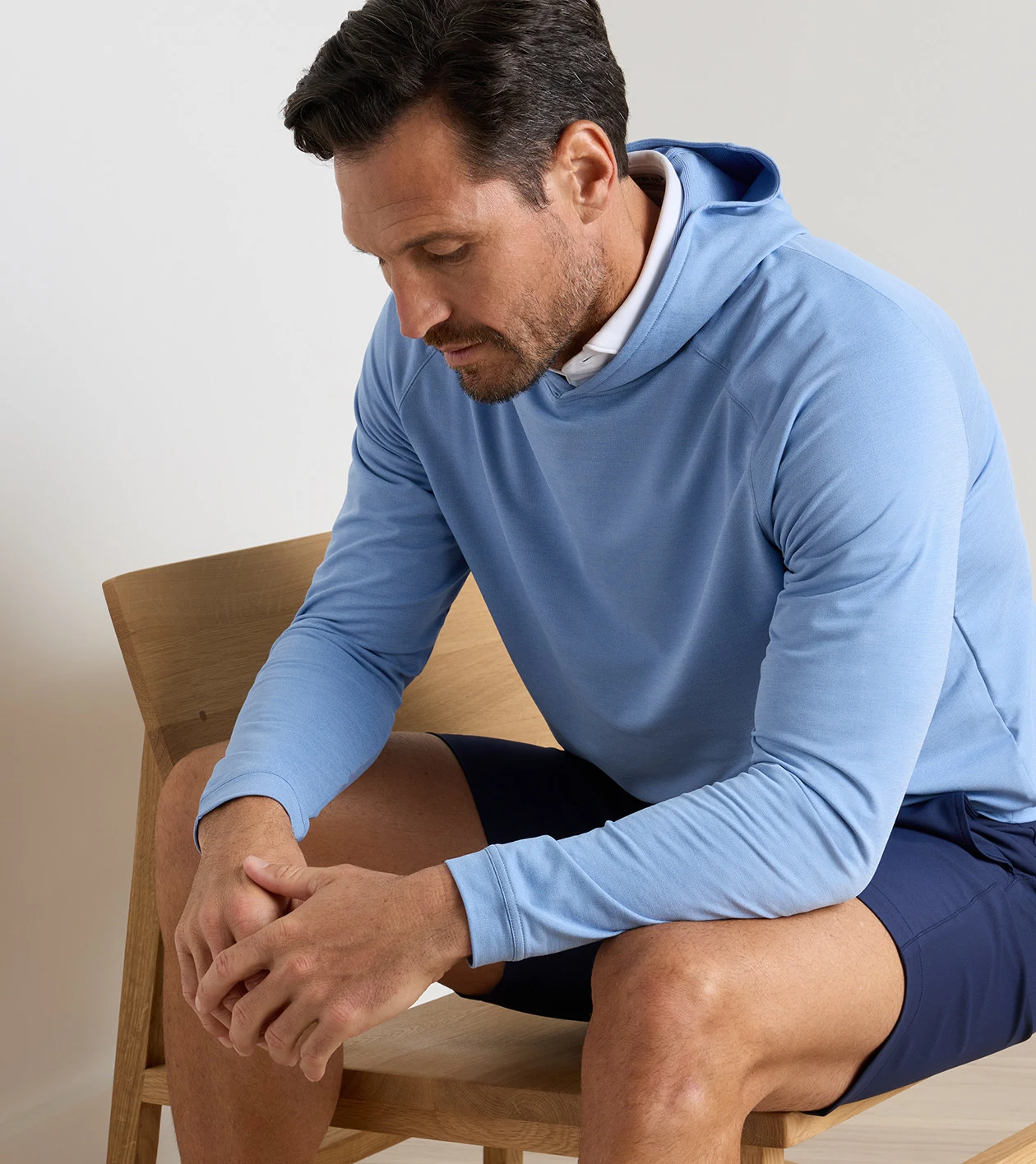 Pine Performance Hoodie in BLUEBIRD - Alternate Image 1