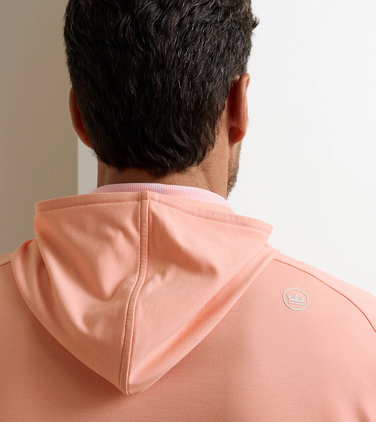 Pine Performance Hoodie in SUMMER APRICOT - Alternate Image 3