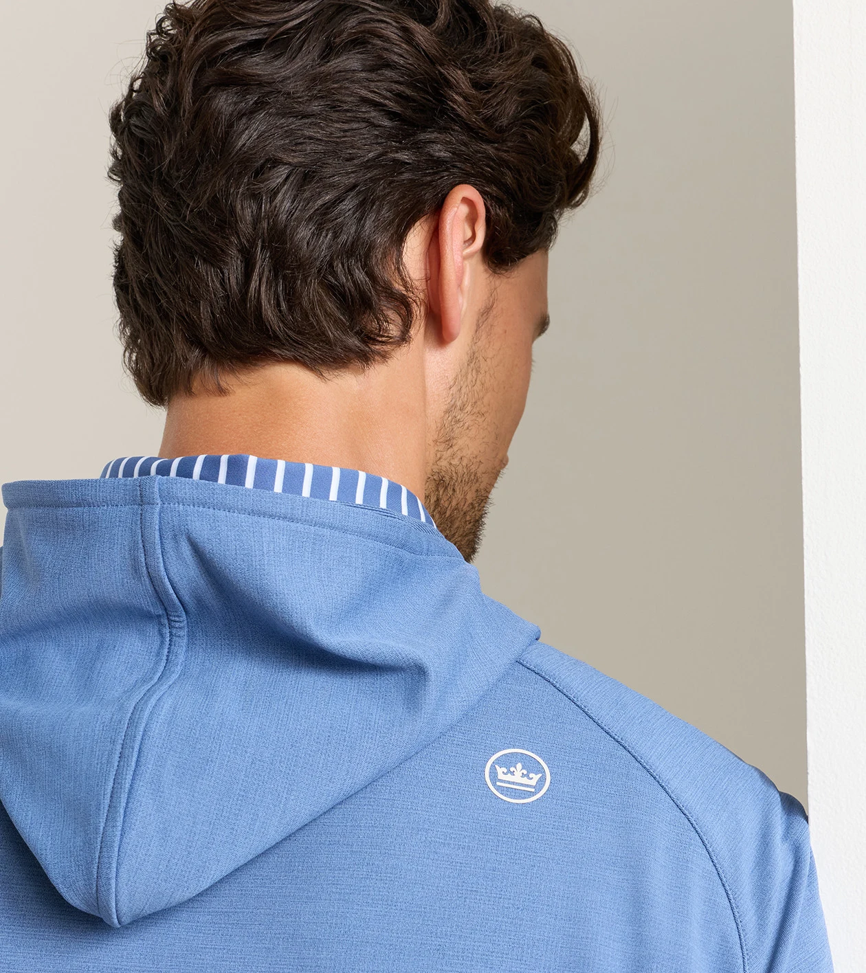 Pine Performance Hoodie in Windsor Blue - Alternate Image 3