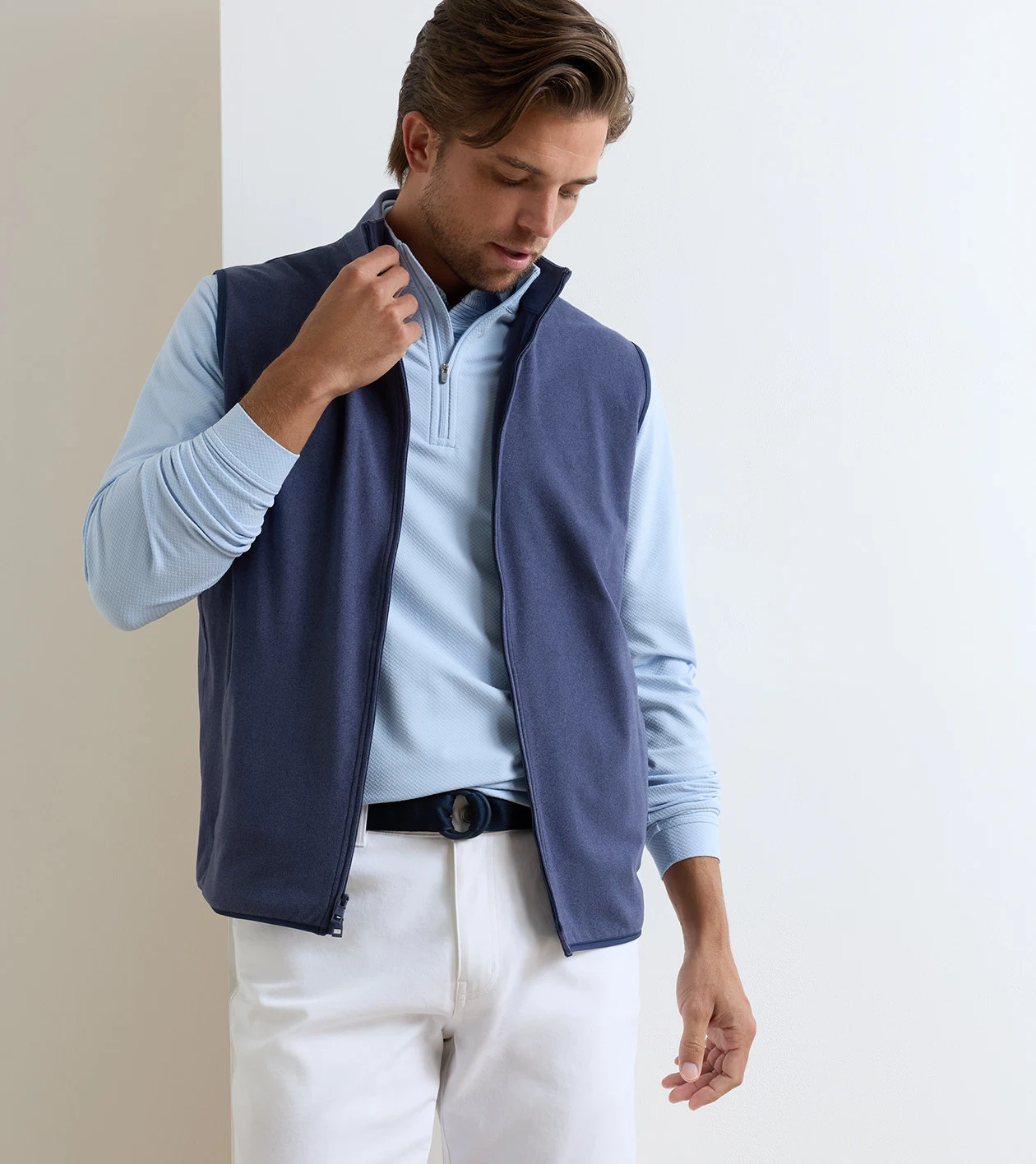 Ardentair Performance Full-Zip Vest in Navy - Alternate Image 1