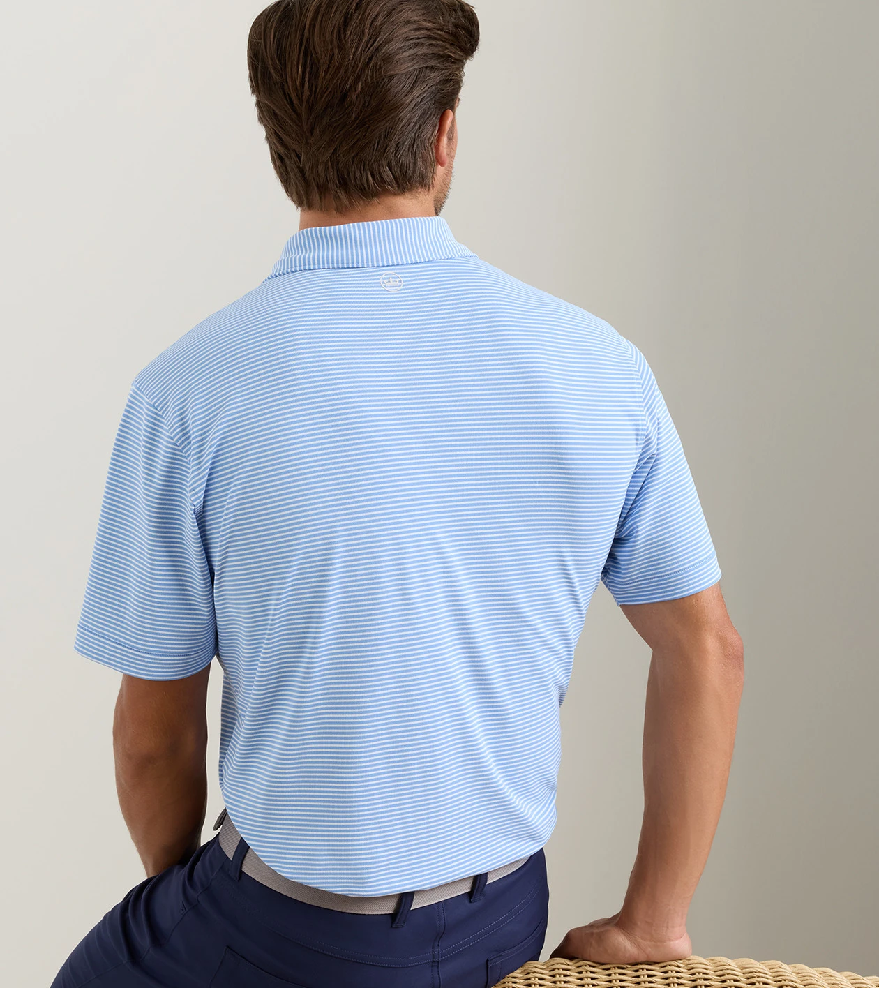 Grace Performance Mesh Polo in BLUEBIRD - Alternate Image 2