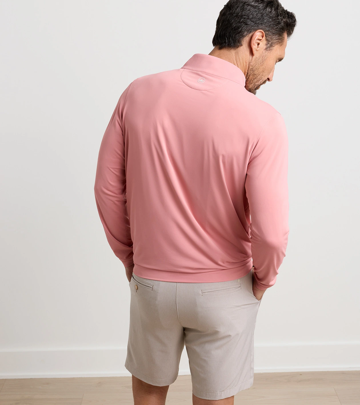 Featherweight Performance Quarter-Zip in VENETIAN PINK - Alternate Image 2