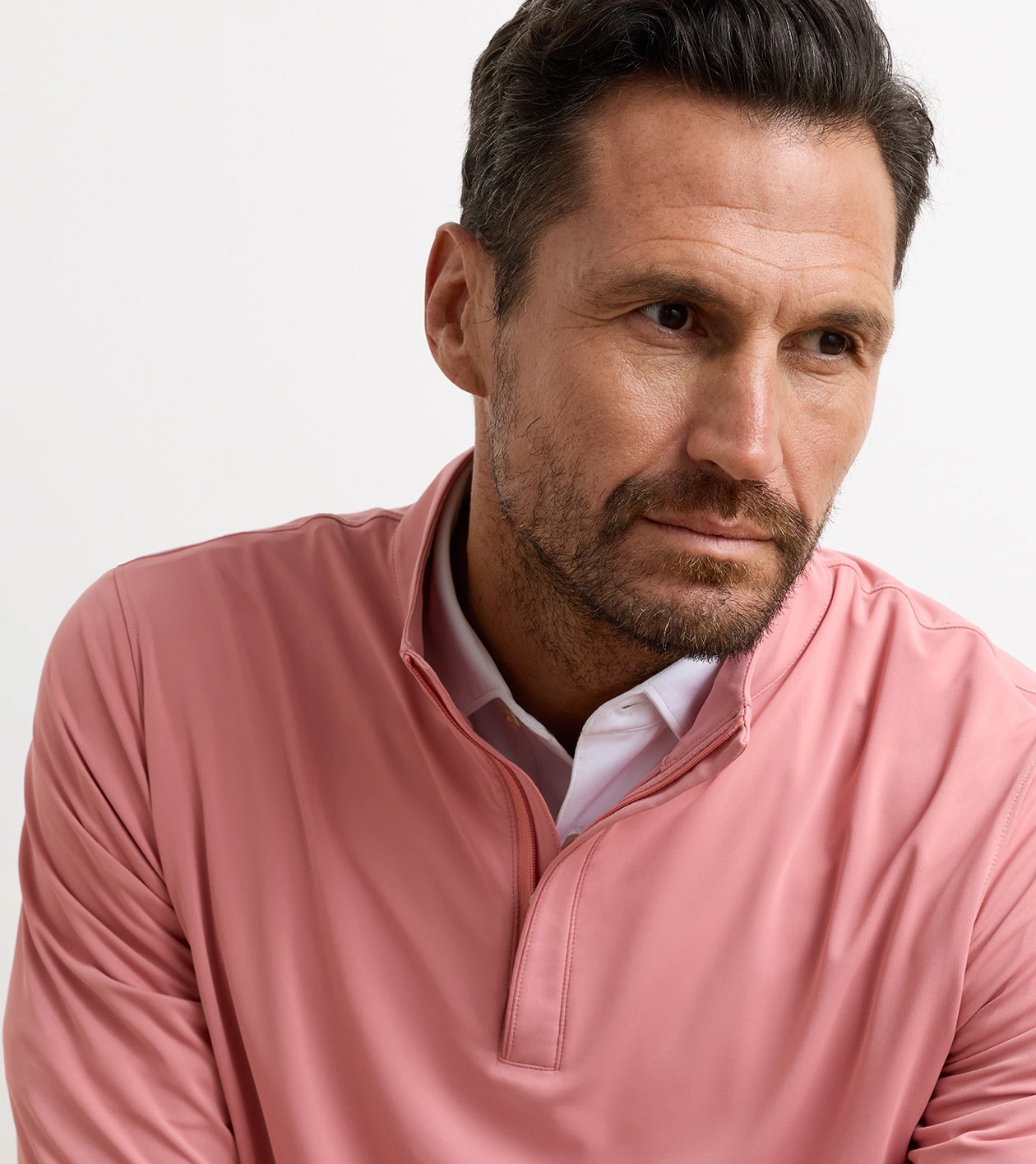 Featherweight Performance Quarter-Zip in VENETIAN PINK - Alternate Image 4