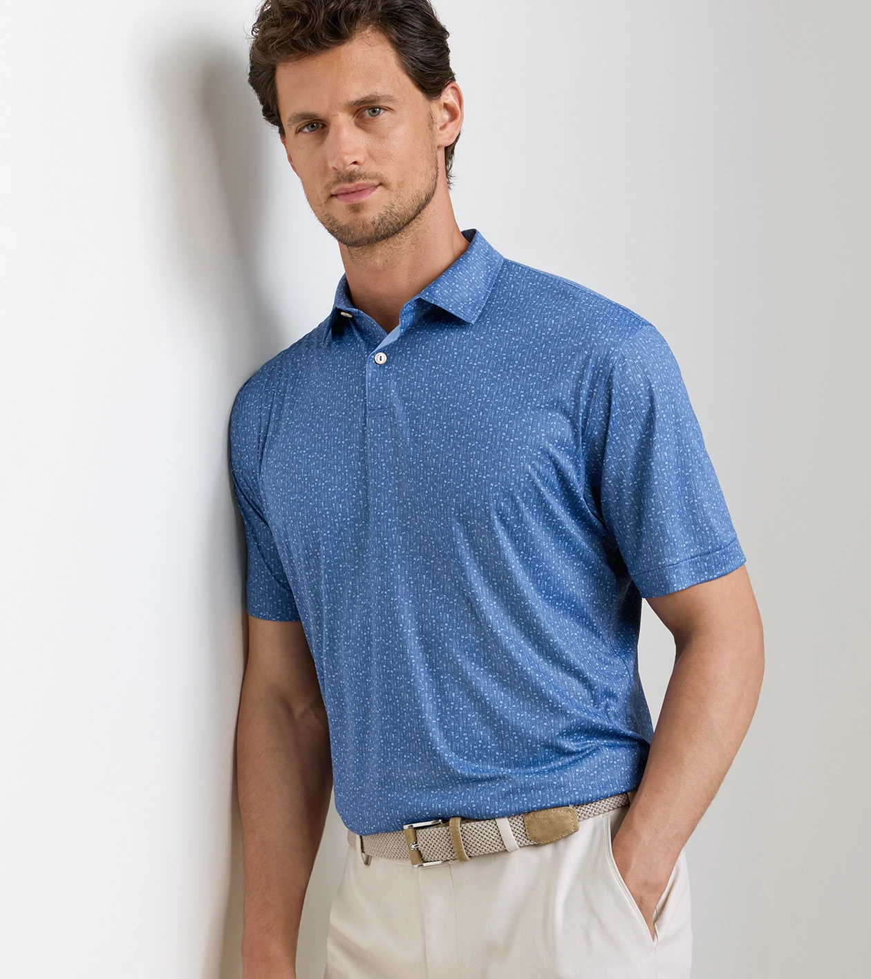 Featherweight Headcovers Performance Polo in Windsor Blue - Alternate Image 1