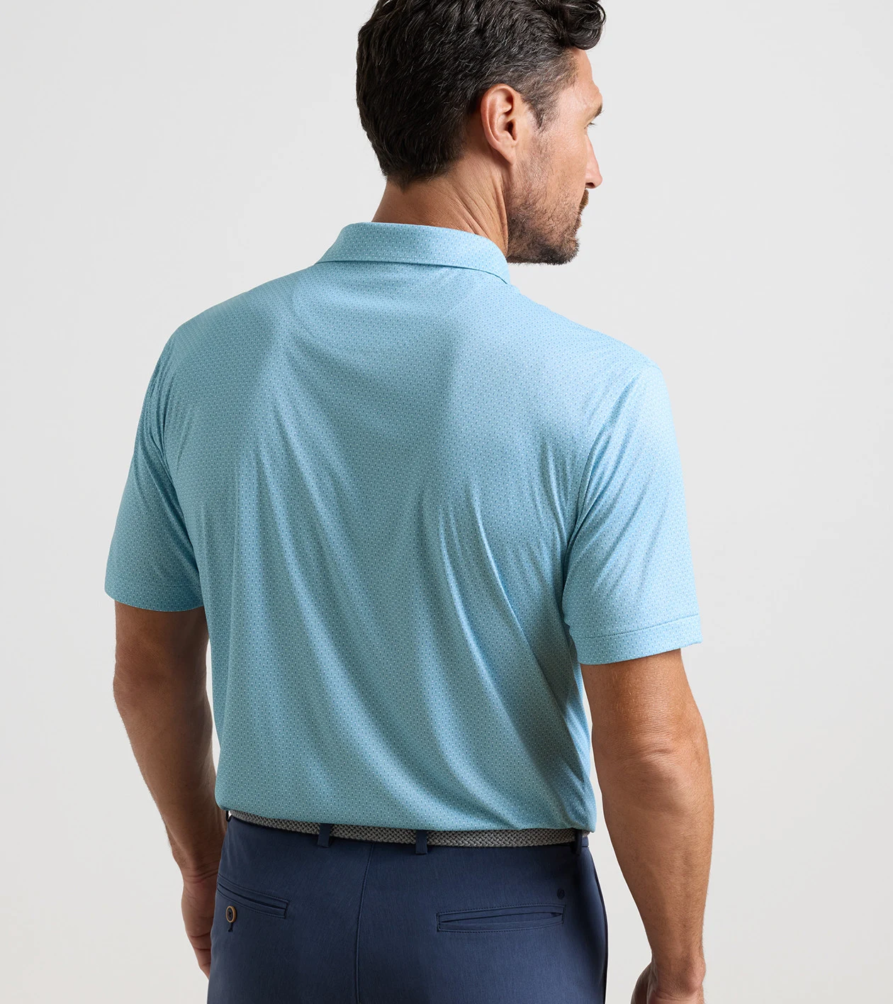 Featherweight Martinis Performance Polo in SEAFLOWER - Alternate Image 2