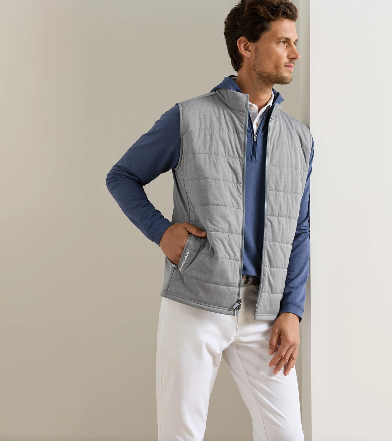 Fuse Hybrid Vest in OSLO GREY - Alternate Image 1