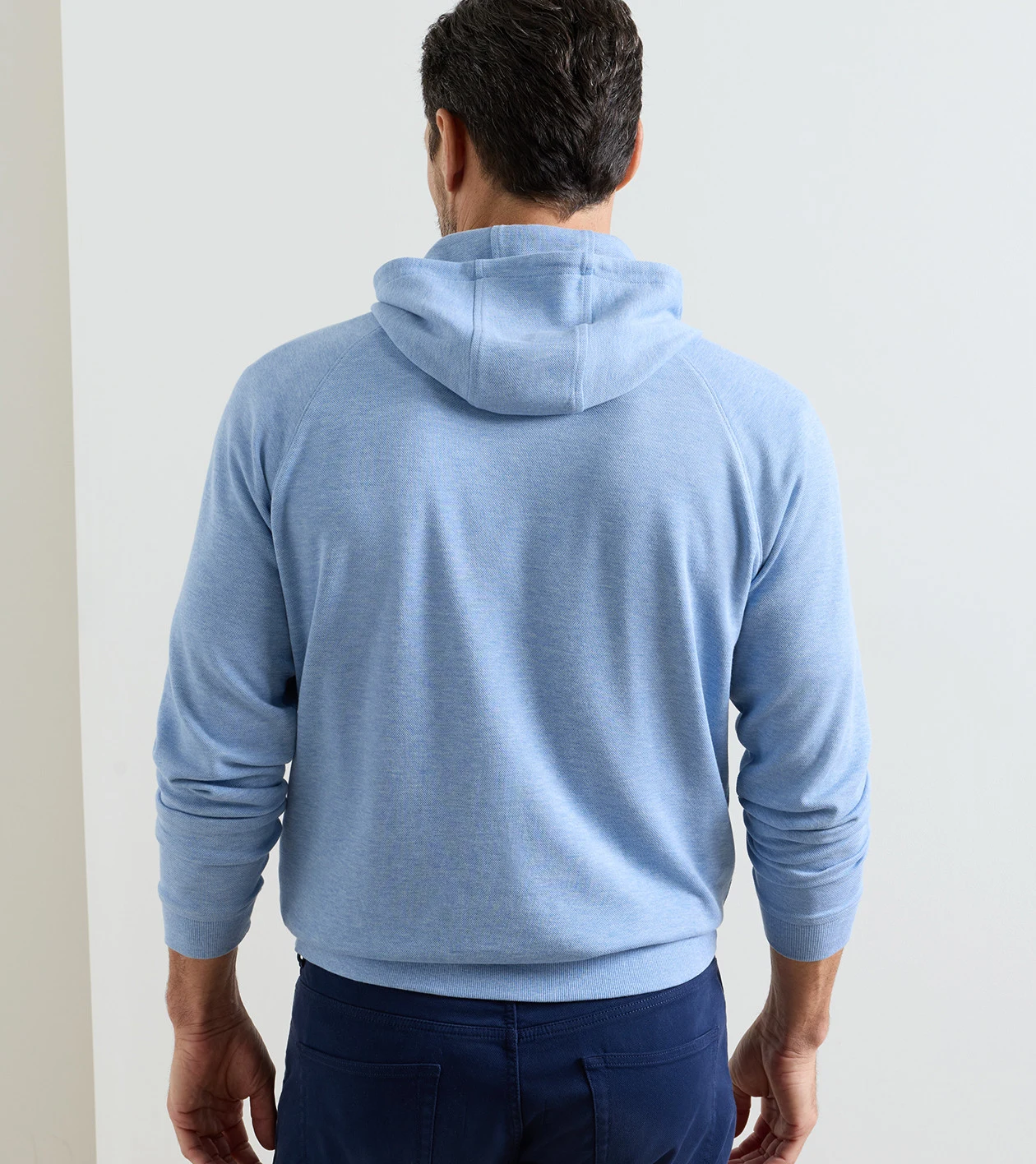 Crown Comfort Knit Hoodie in CLOUDY BLUE - Alternate Image 2