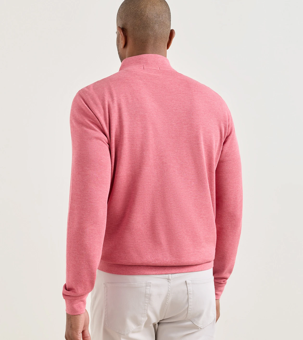 Crown Comfort Quarter-Zip Pullover in Chili Red - Alternate Image 2
