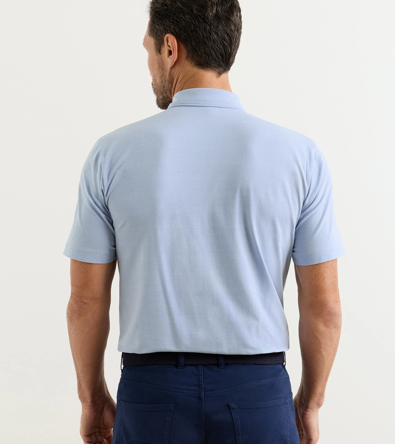 Ryles Crown Flex Cotton Polo in CLOUDY BLUE - Alternate Image 2