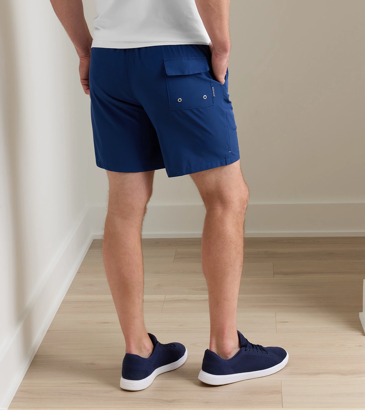 Crown Swim Trunk in Atlantic Blue - Alternate Image 2