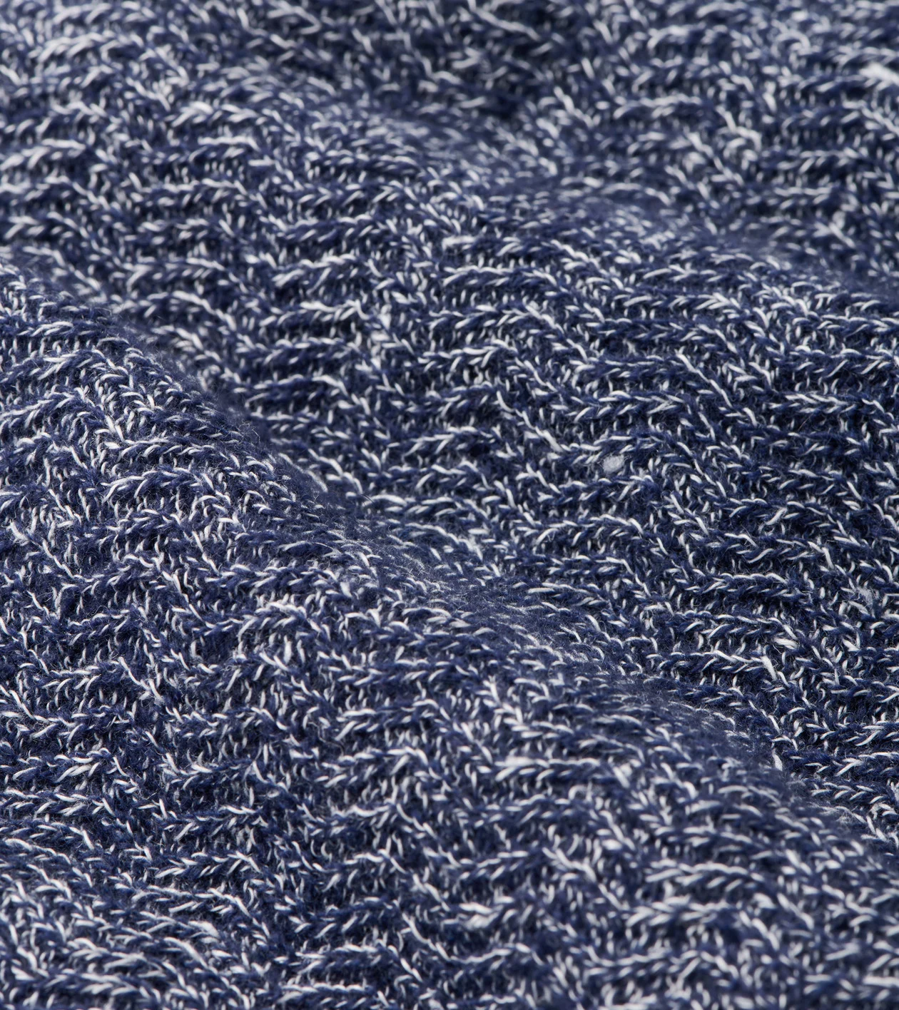 Crosswinds Textured Crewneck Sweater in Navy - Alternate Image 4