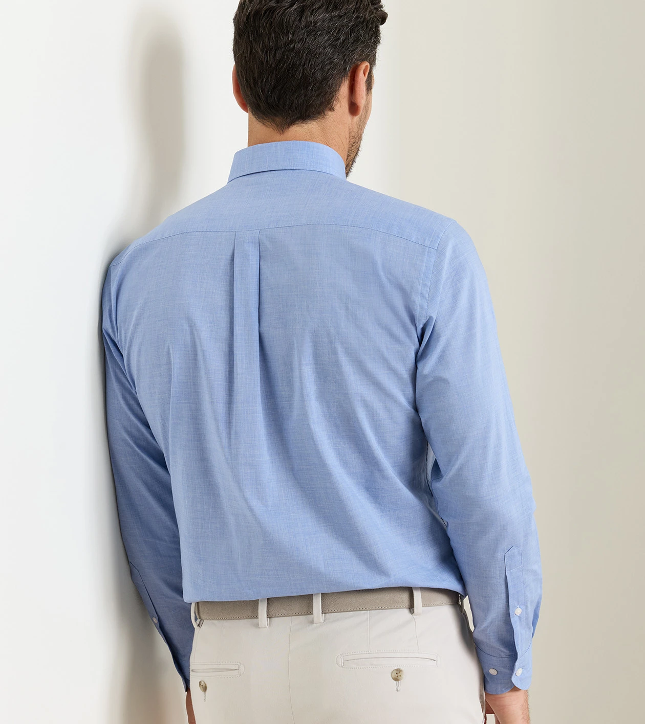 Brighton Perfect Poplin Sport Shirt in Cottage Blue - Alternate Image 2