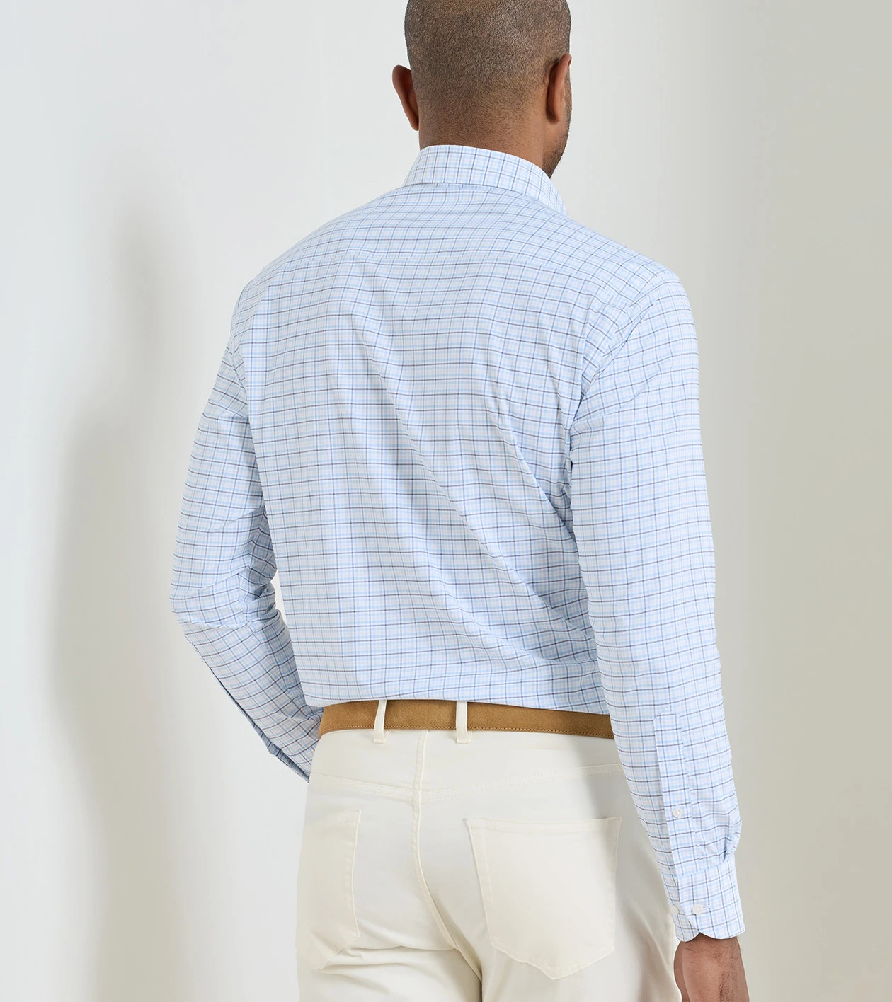 Casey Performance Twill Sport Shirt in Cottage Blue - Alternate Image 2