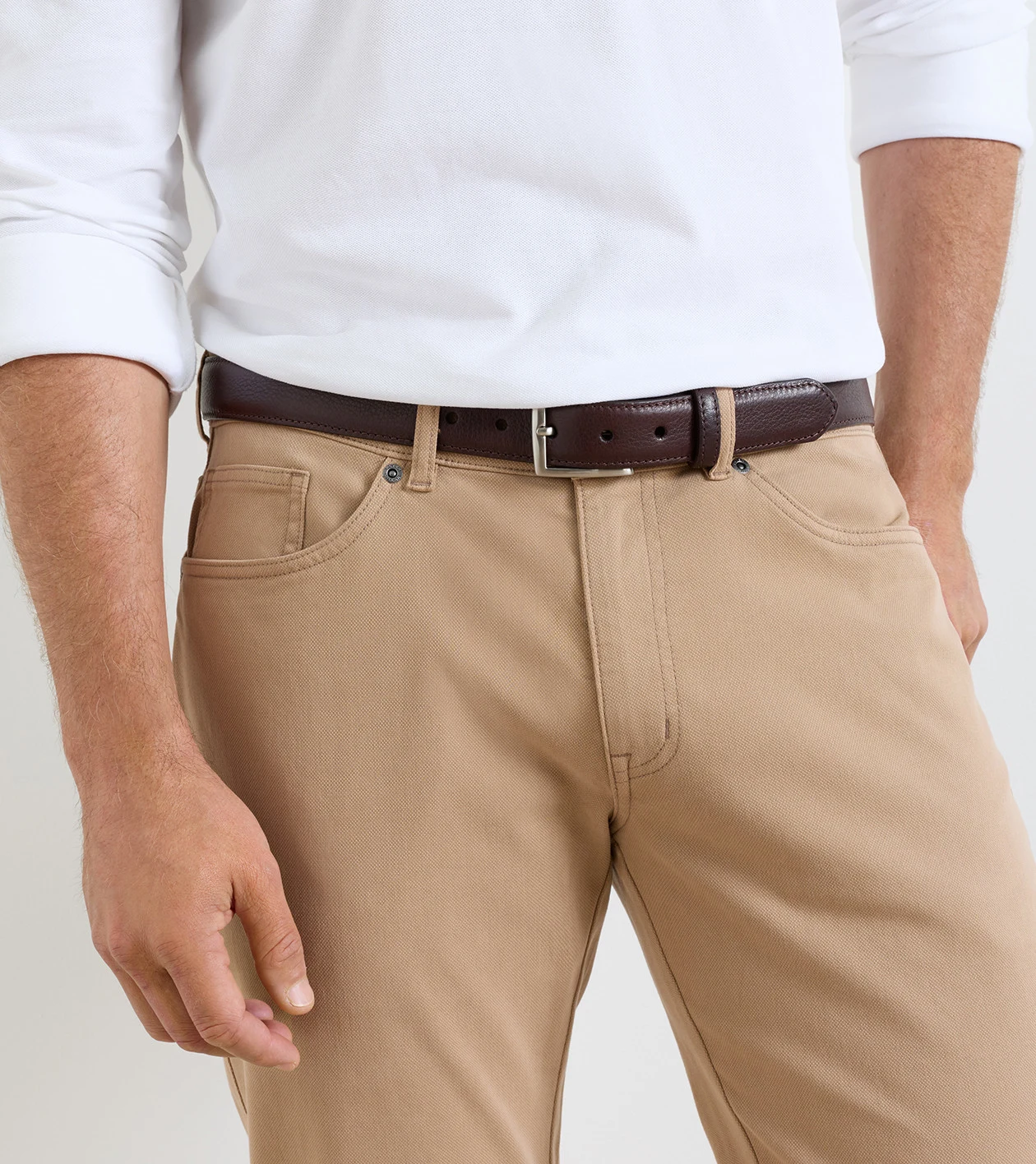 Excursionist Milled Leather Belt in Chocolate - Alternate Image 1
