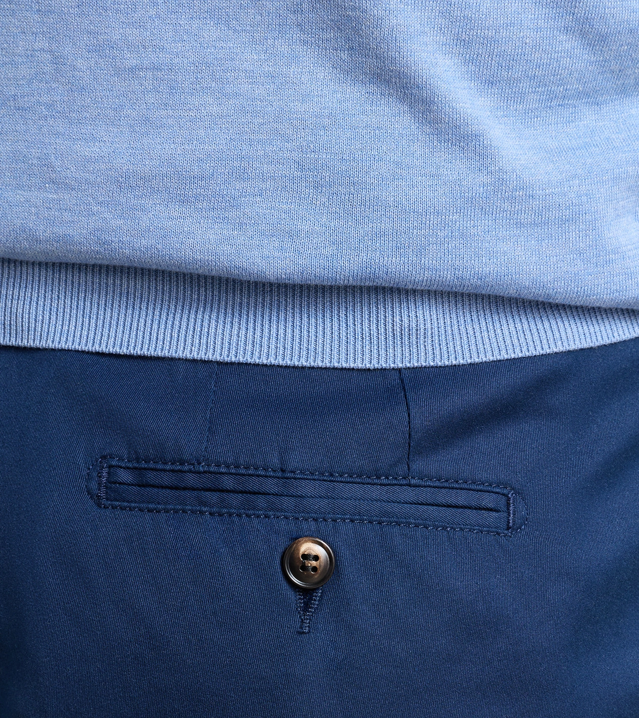 Mariner Sea Island Flat Front Chino in Navy - Alternate Image 3