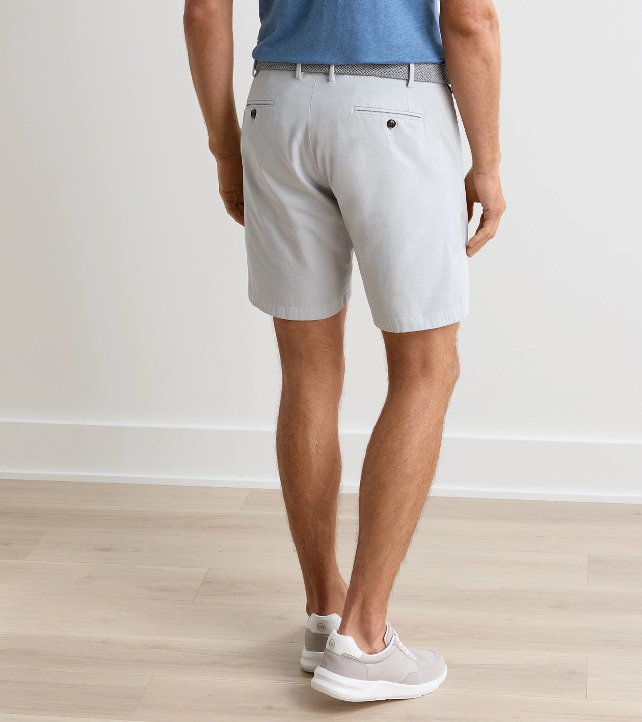 Andrews Flat-Front Short in British Grey - Alternate Image 2