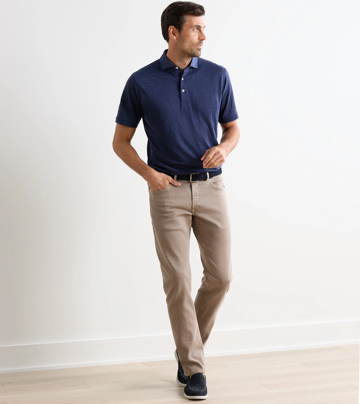Fairfield Garment Dyed Denim in BISCOTTI - Alternate Image 1