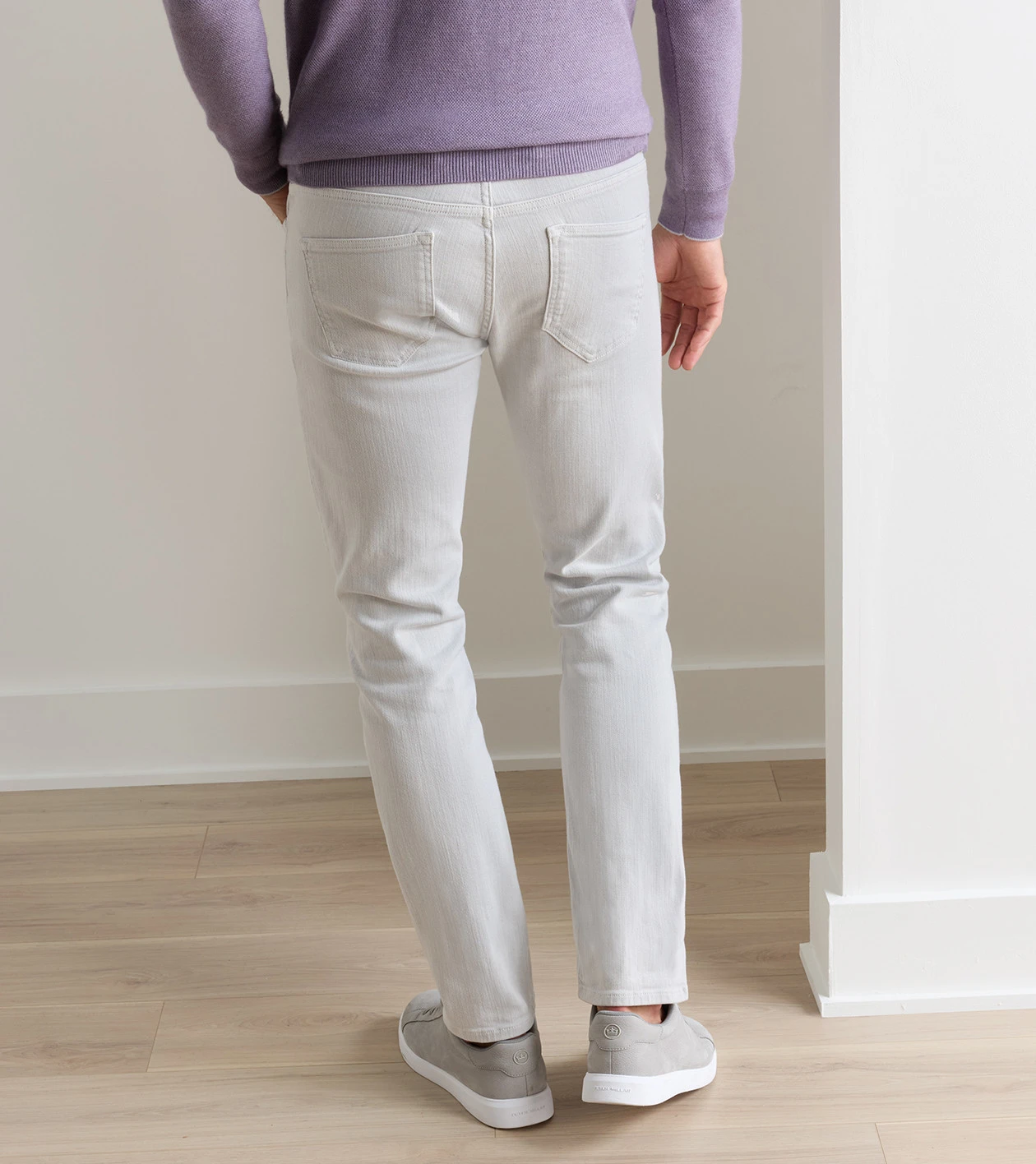 Fairfield Garment Dyed Denim in Light Grey - Alternate Image 2