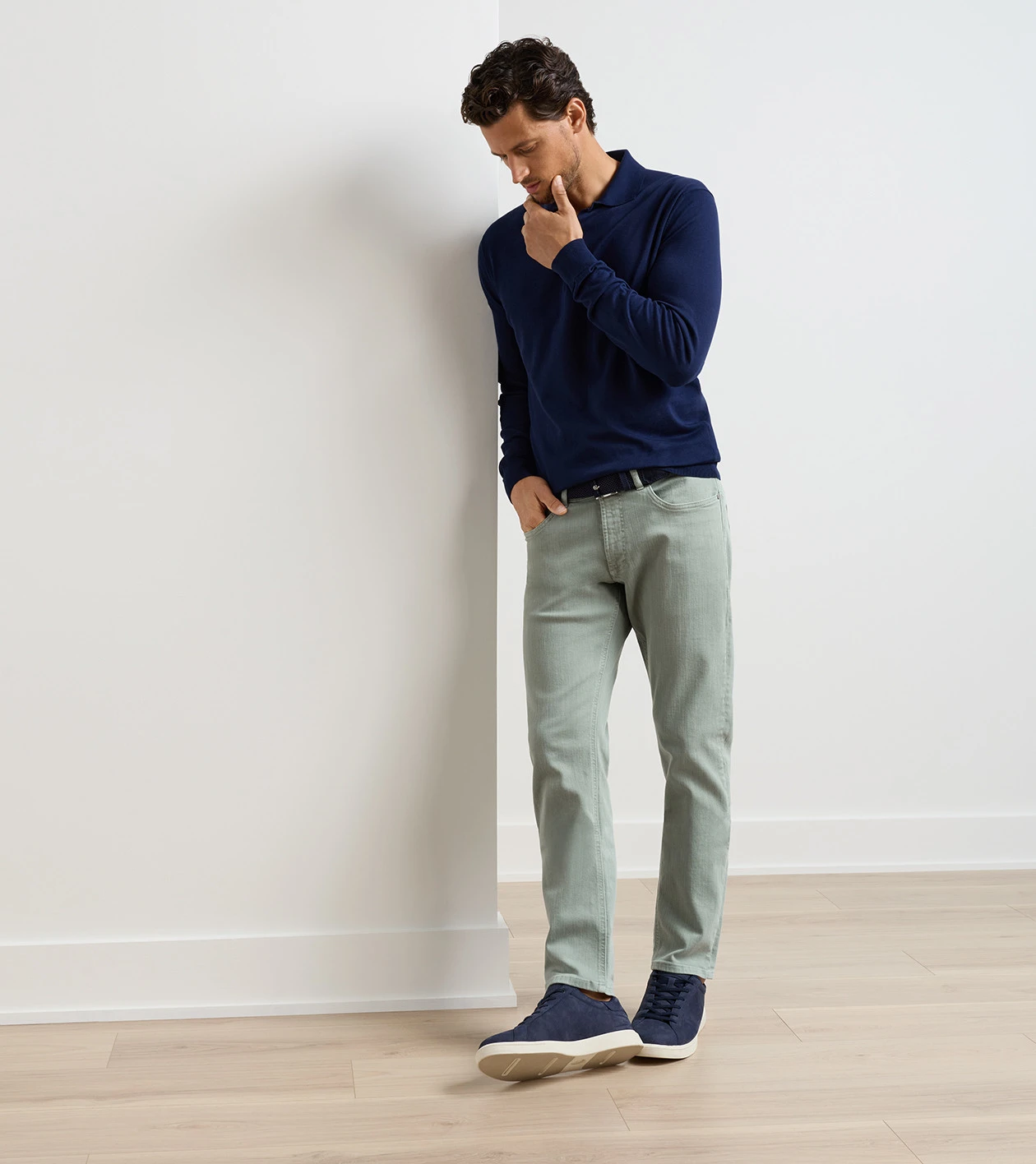 Fairfield Garment Dyed Denim in SAGE FOG - Alternate Image 1