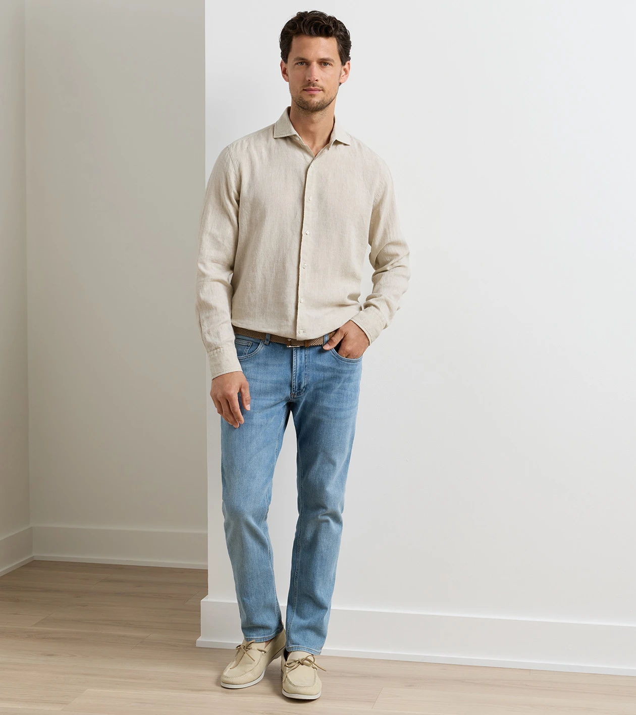 Excursionist Nubuck Boat Shoe in Stone - Alternate Image 2