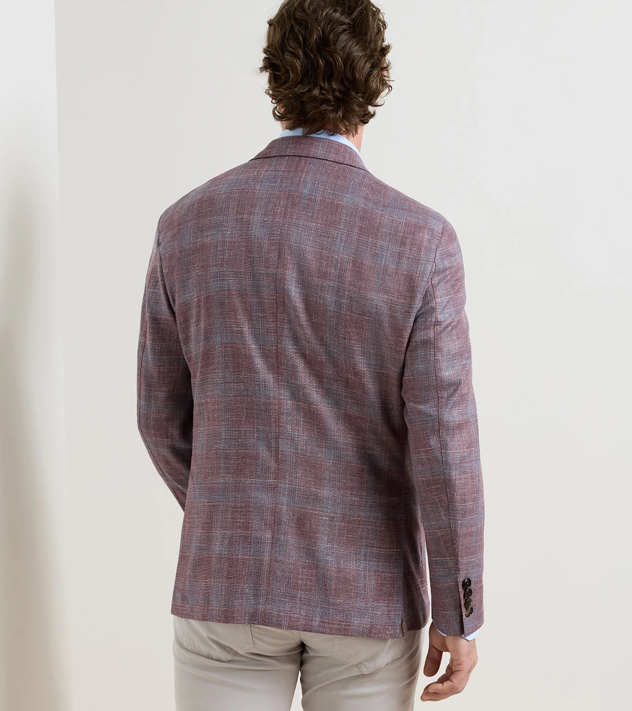 Gafton Plaid Soft Jacket in PURPLE FIG - Alternate Image 2