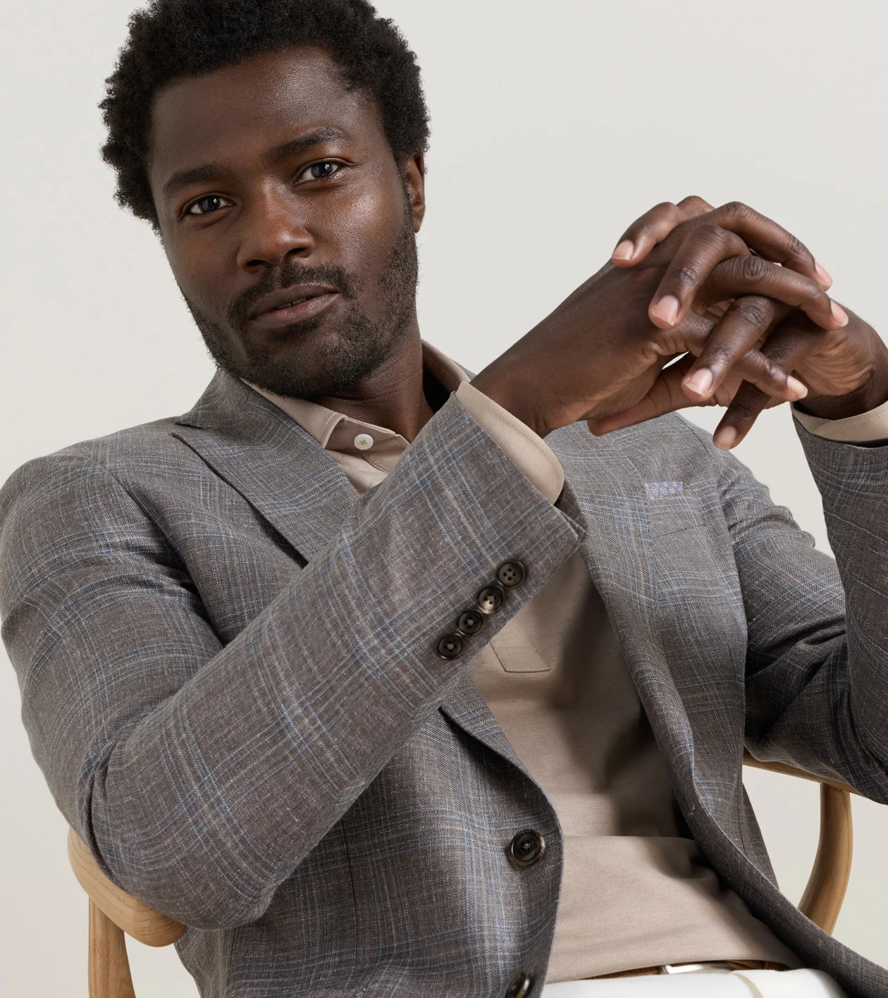 Pearce Plaid Soft Jacket in Espresso - Alternate Image 3