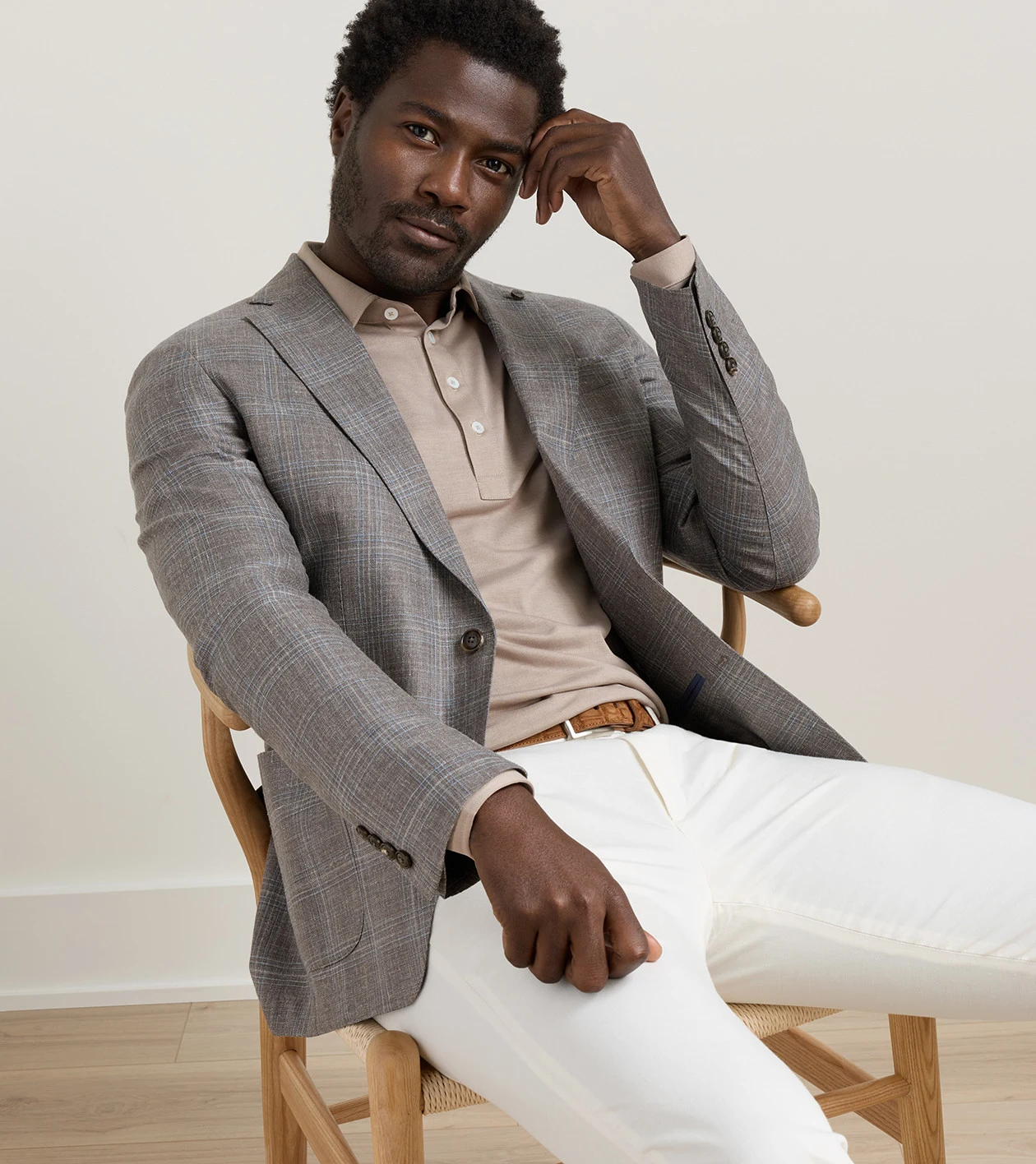 Pearce Plaid Soft Jacket in Espresso - Alternate Image 4